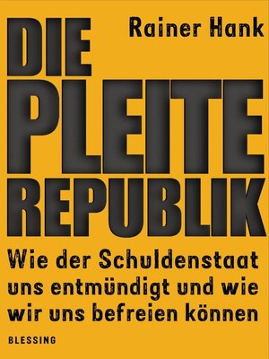 cover image of Die Pleite-Republik